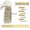 AliRobam Synthetic Wig Hat with Natural Wave hair Extensions attached