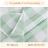Round Gingham Tablecloths Polyester 60 Inch Diameter, Checkered Table Cloth