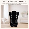 RJ Displays Jewelry Display for Vendors, Black Velvet Necklace Display