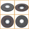 10PCS 60 Grit Flap Wheels 4.5 Inch x 7/8 Inch