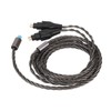2Pin Sound Cable 3 in 1 Silver Plated Copper Cable