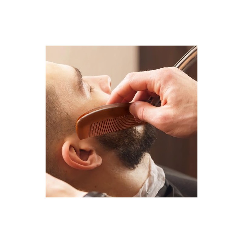 RED by Kiss Premium Wood Men Long Beard Comb, Easy