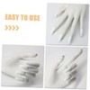 FOMIYES Realistic Fake Hand for Nail Practice Reusable Acrylic Training