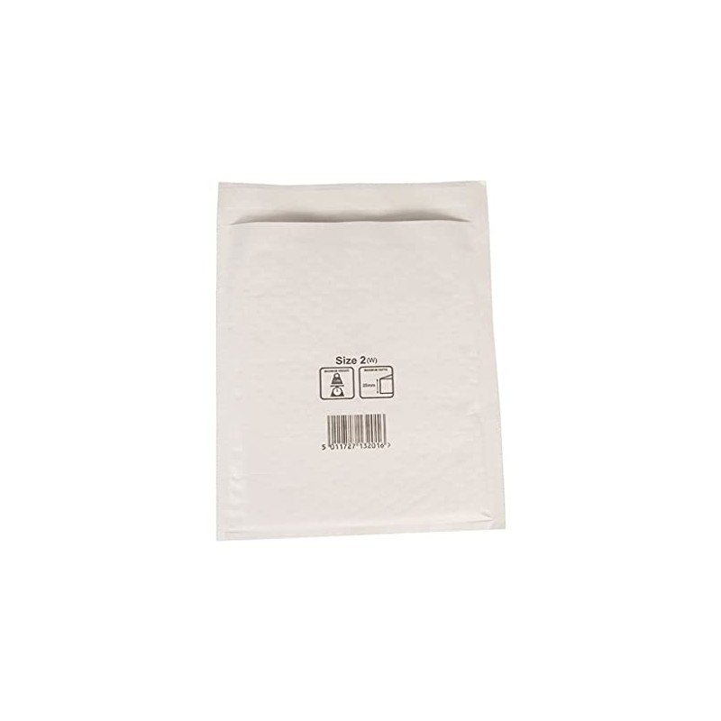 Jiffy AirKraft white bubble lined padded bag, size 00 with