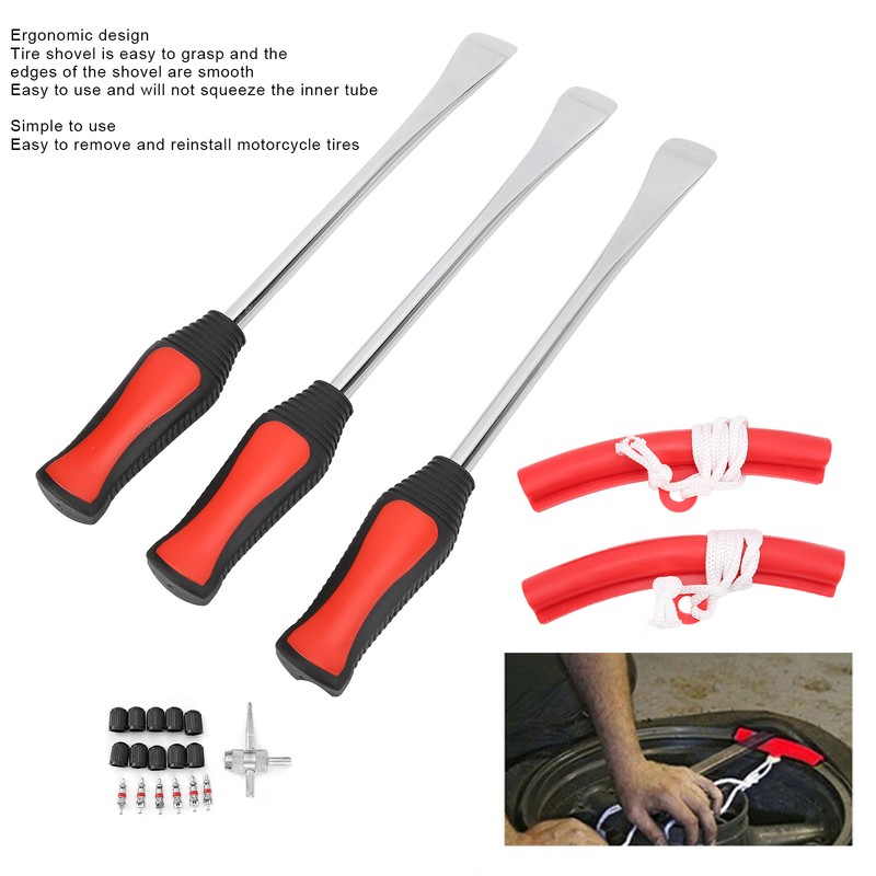 Tire Spoon Lever Iron Tool Set Repair Detachable Kit with
