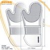 Deiss PRO Heat and Stain Resistant Silicone Oven Mitts Set,