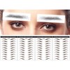 DAGEDA Brown 40 Pairs 4 PC 4D Eyebrow Transfers Stickers,