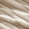 Jolusere Soft Faux Fur Throw Blanket for Couch Beige Faux