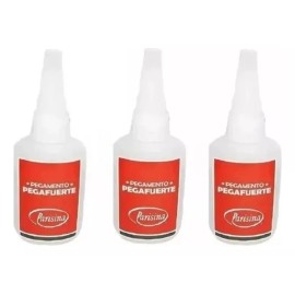 Pegafuerte Pegamento Pegafuerte Cianocrilato 3pcs, Pega Muy Fuerte, 50g