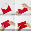 YINUOYOUJIA 50 PCS Pearl Red Envelopes A7,5 x 7 Red