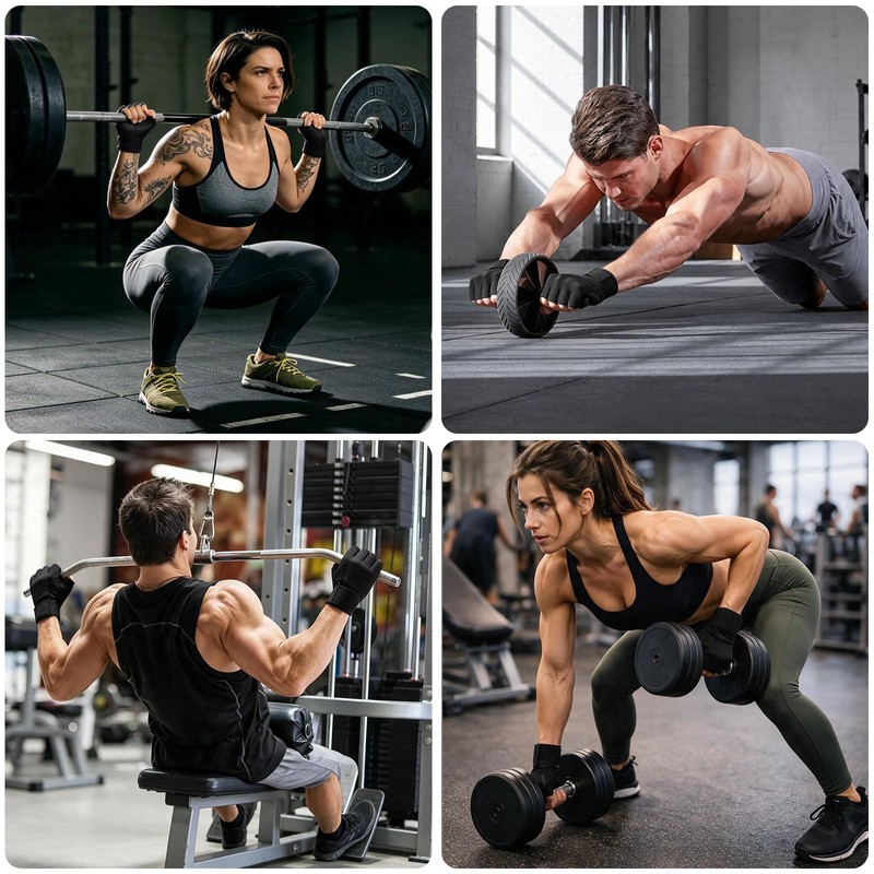 Demark Weight Lifting Gloves for Gym Workouts, Men and Women-M