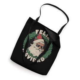 Feliz Navidad, Christmas, - Faded Look - Santa in Sunglasses Tote Bag