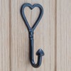 Hammer and Tongs 10x Black 40mm x 100mm Single Heart
