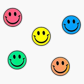 Generic Magnet 90S Smiley Faces Magnet Bumper Sticker Car Magnet Flexible Reuseable Magnetic Vinyl 5(LAB-CTMAGNETS-207)