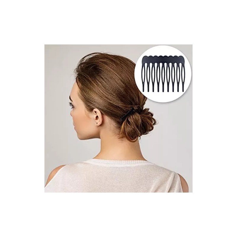 Oiiki Pinzas De Plástico Para Peine Lateral Para El Cabello,