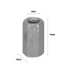 Long Top Nut, Hex Hex Nut,10 Pieces M6 Hexagonal M6