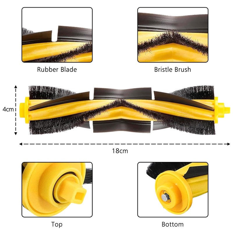 YBVABE Main Brush for ECOVACS-DEEBOT OZMO T8 /T8 AIVI /T8+