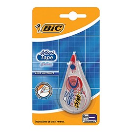 BIC, Cinta Correctora, Mini Tape Fashion, Fcil Aplicacin, Correccin Instantnea, Cuerpo Color Aleatorio, 1 pieza                                       