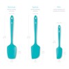 DI ORO Silicone Spatula Set - Rubber Kitchen Spatulas for