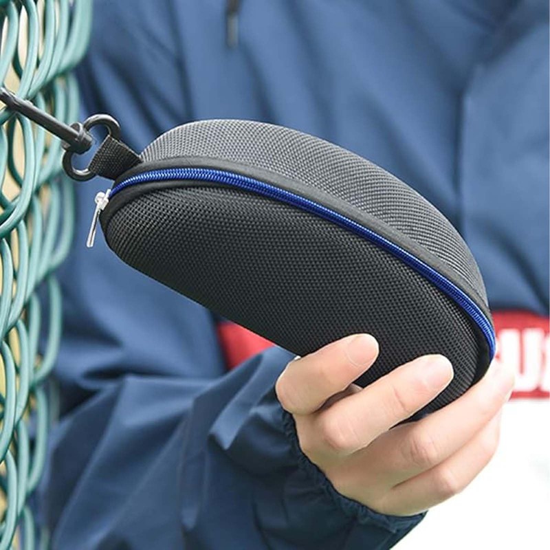 alladaga Pack of 3 Glasses Case with Zipper and Plastic