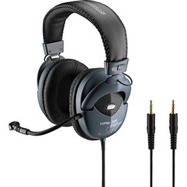 JTS HPM-535 Professional Stereo Headphones with Electret Microphone - Black