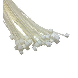 White Cable Ties Extra Long Ties 7.2 mm x 450 mm Heavy Duty Zip Pack of 20