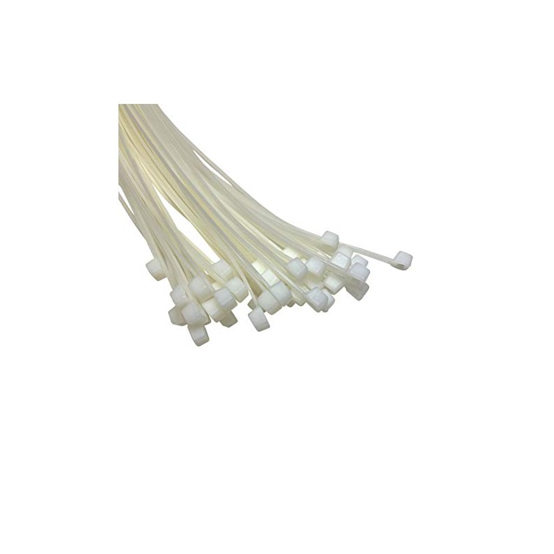 White Cable Ties Extra Long Ties 7.2 mm x 450