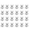 24 Pack Magnetic Push Pins, Refrigerator Magnets, Brushed Nickel Push