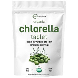 Micro Ingredients Organic Chlorella Tablets, 720 tablets