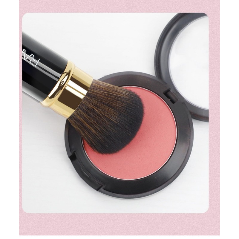 Pack of 2 Retractable Makeup Brush, Travel Cosmetic Brush, Kabuki