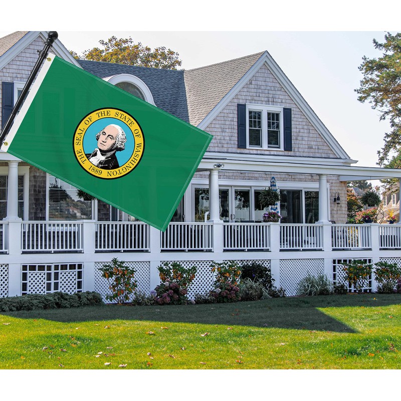 3×5 FT Washington State Flag, Large 100D USA State Outdoor