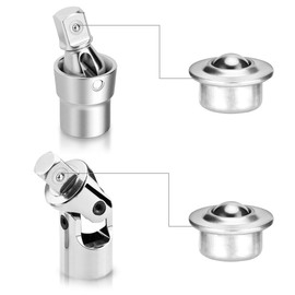 Housoutil Pack of 20 5/8 Roller Ball Bearings 360° Rotation Universal Ball Castors Universal Conveyor Roller Ball for Conveyor Roller Stand Transmission Load Capacity 33 lbs