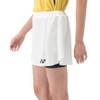 Yonex 26181 Women's Skirt with Inner Spats, white (011)