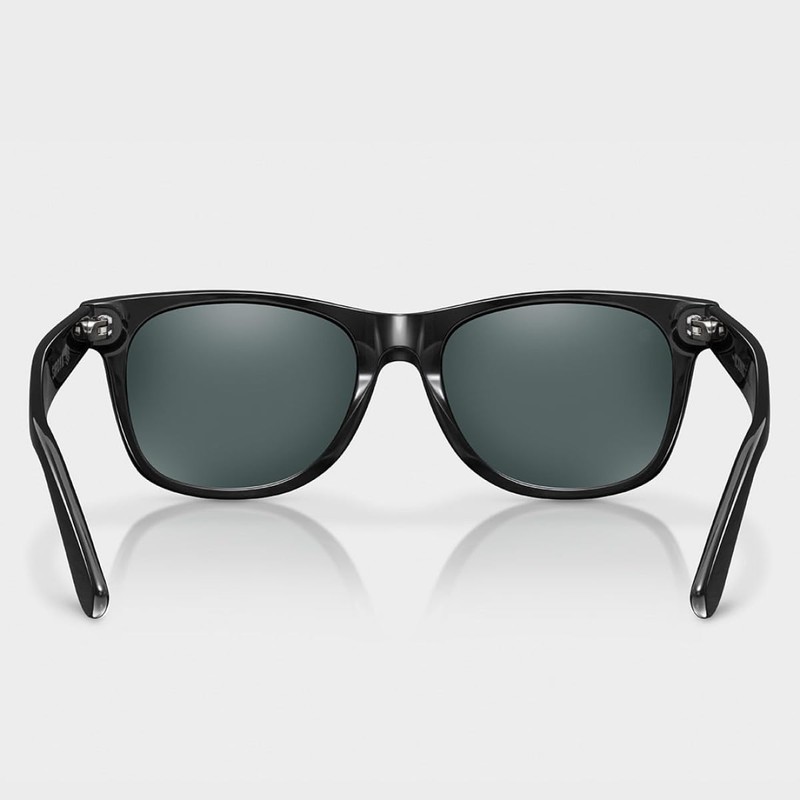 SIROKO - Recycled Oxford Sunglasses - Black/Silver Grey, Black/Silver Grey,