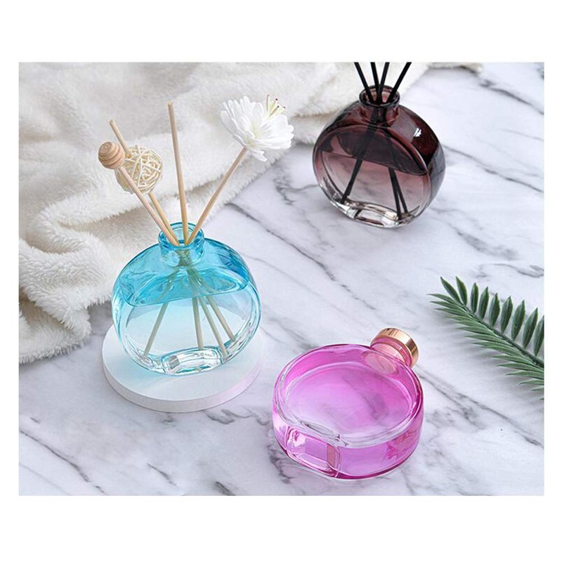 150ml/5oz Empty Blue Round Glass Diffuser Bottle Scented Reed Diffuser