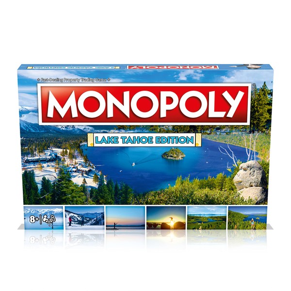 Lake Tahoe Monopoly Board Game, for 2 to 6 Players, Adults and Kids Ages 8 and up, Buy, Sell and Trade Your Way to Success