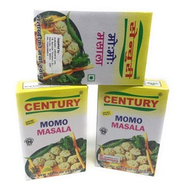 nepalitinepali Century MOMO Masala Made in Nepal Pack of 3 Pcs Chinese Dumpling Spices 150 gm Net Set of 3
