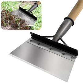 Aohcae Garden Shovel Multifunctional Garden Shovel,Garden Cleaning Shovel,Stainless Steel Garden Flat Shove,Patio Weed Remover Tool