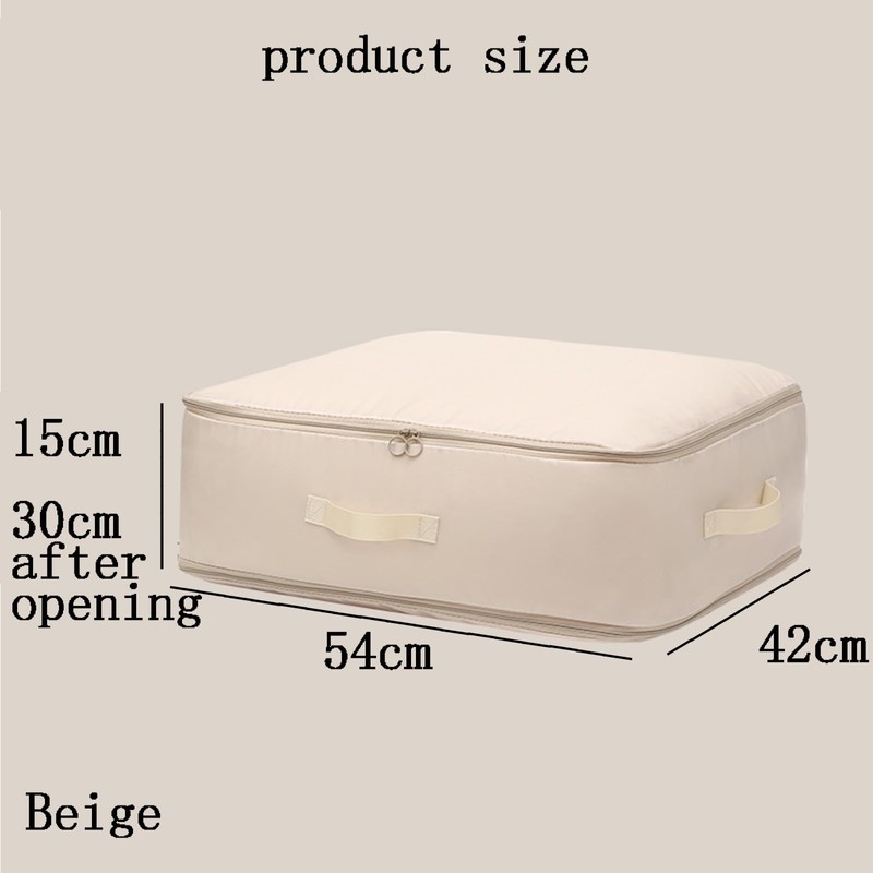 space saving storage Beige Compression Duvet Storage Bag Large Capacity