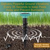 2 Pack Solar Ultrasonic Mole Repellent Outdoor, 3 Modes, Waterproof