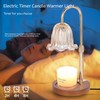 Electric Timer Candle Warmer Light,with Bracket Dimmable Candles Wax Glass