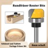 Bestgle 8 mm Shank Router Shank Bowl and Tray Template