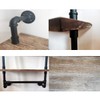 LooftMate Industrial Pipe Shelf,2 Tiered Metal Towel Racks for Bathroom,20"