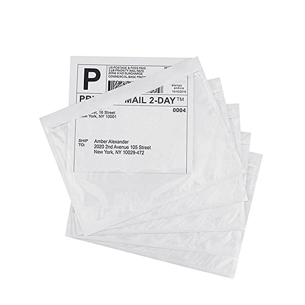 LabelMore 7.5 inch X 5.5 inch Clear Self-adhesive Top Loading