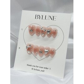Rosalie Handmade Nail Tips Nail Tips - Medium Coffin / 로잘리 수제네일팁 네일팁 - 미디엄코핀