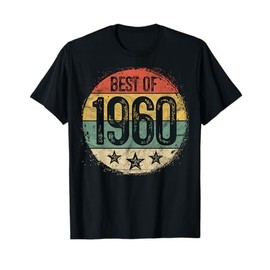 Best Of 1960 65th Birthday Gifts For Men Women 65 Year Old T-Shirt