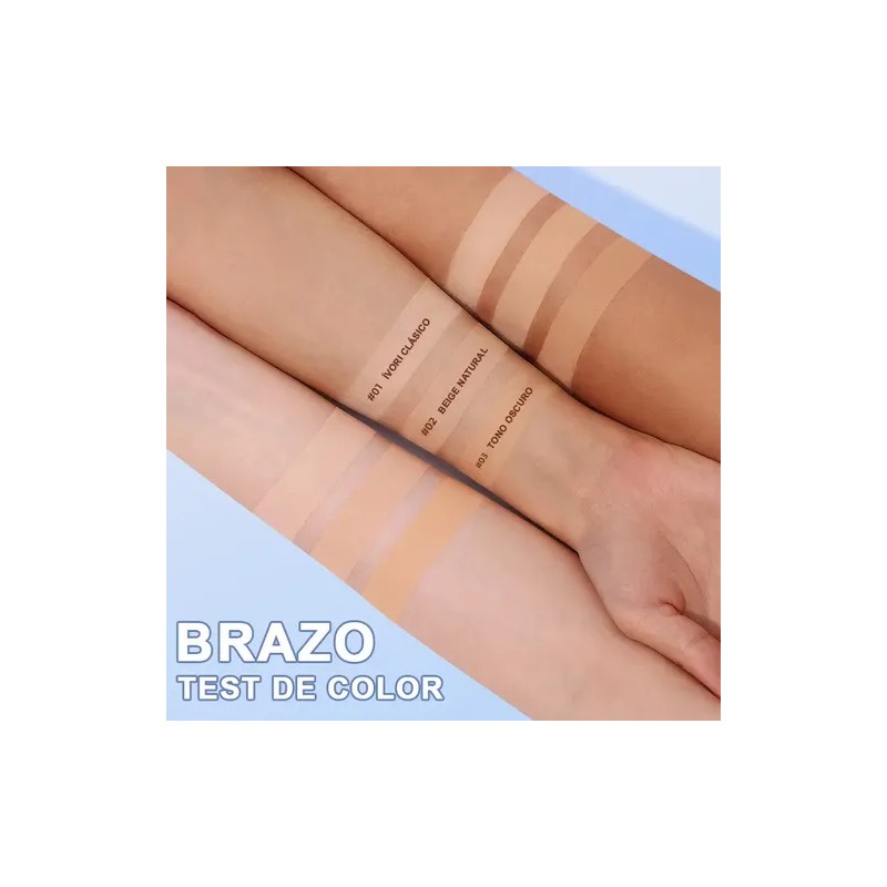Base Maquillaje Polvo Compacto Fijador Mate 2 Unidades