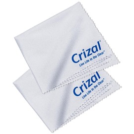 Crizal Microfiber Cleaning Cloth for Glasses, 2 Pack | The Best Microfiber Cleaning Clothes for Crizal Anti Reflective Coated Lenses and Eyeglasses Lenses