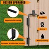 DJSUNPACKING 18" Heavy Duty Cane Bolt Gate Drop Rod with