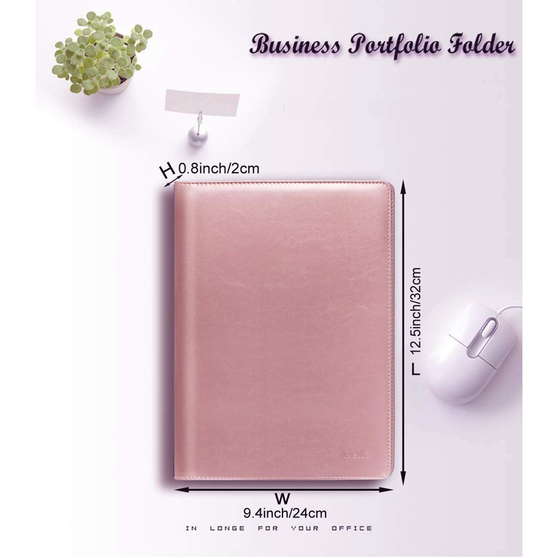 Leather Resume Storage Clipboard Folder Portfolio - GES Clipboard A4